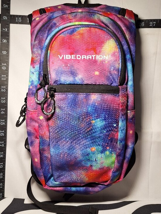 Vibedration Hydration Backpack w/o bladder - purple red galaxy - Used